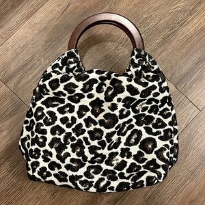MOVING SALE Anthropology Leopard Bag